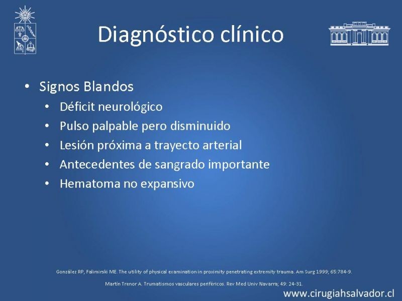 Diapositiva 10 de Trauma vascular periférico