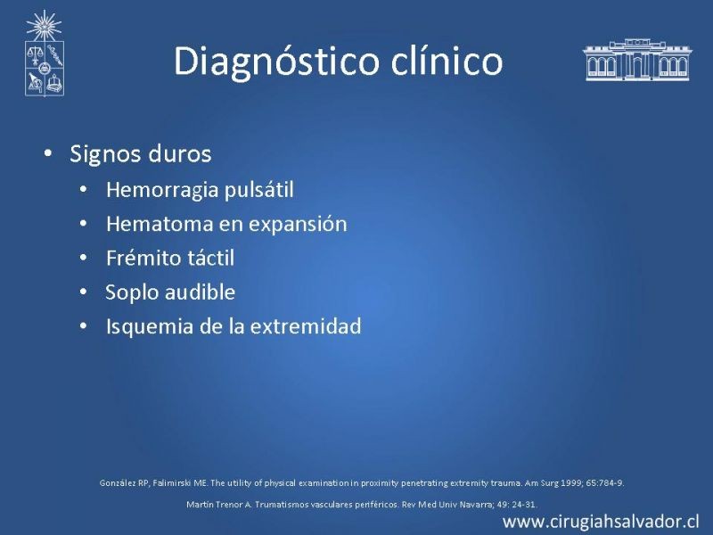 Diapositiva 9 de Trauma vascular periférico
