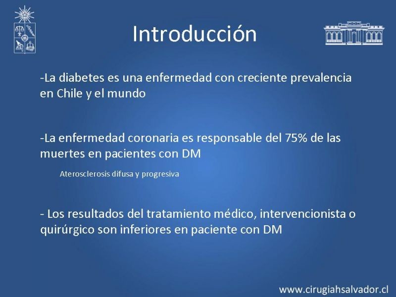 Diapositiva 1 de Cirugía de Revascularización Miocárdica vs Angioplastia con Stent en Diabetes