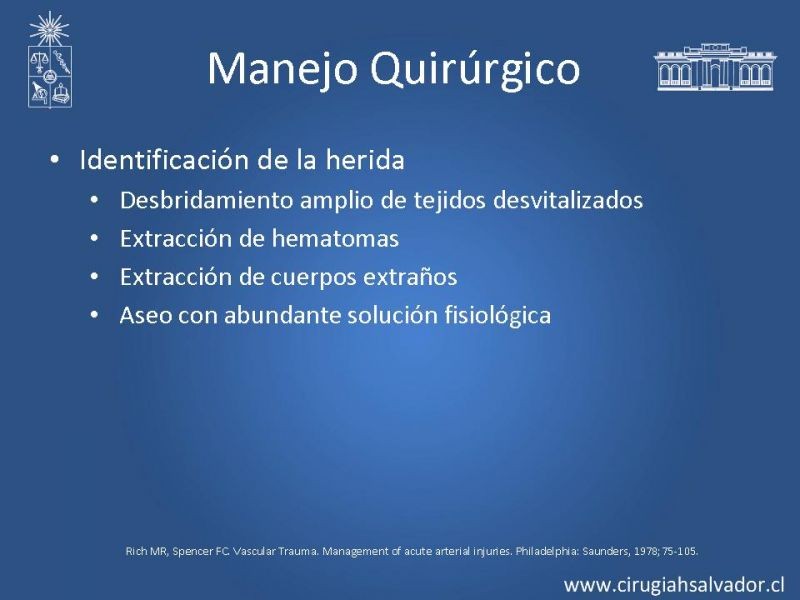 Diapositiva 18 de Trauma vascular periférico