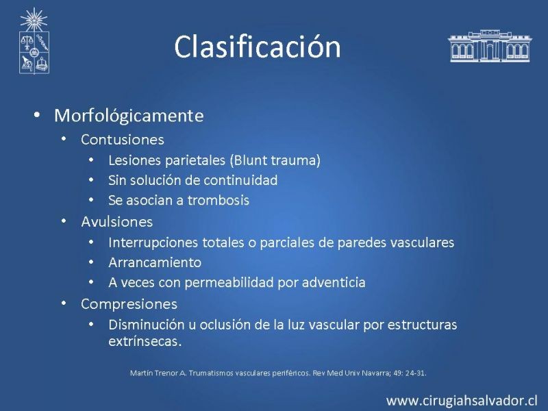 Diapositiva 4 de Trauma vascular periférico