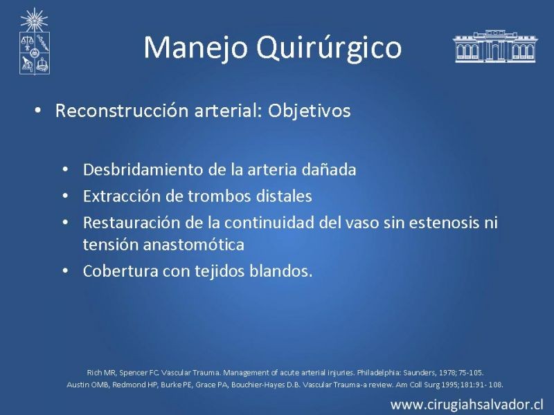 Diapositiva 19 de Trauma vascular periférico