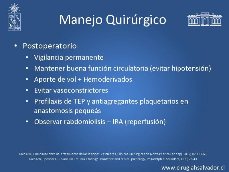 Diapositiva 28 de Trauma vascular periférico