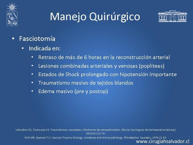 Diapositiva 27 de Trauma vascular periférico