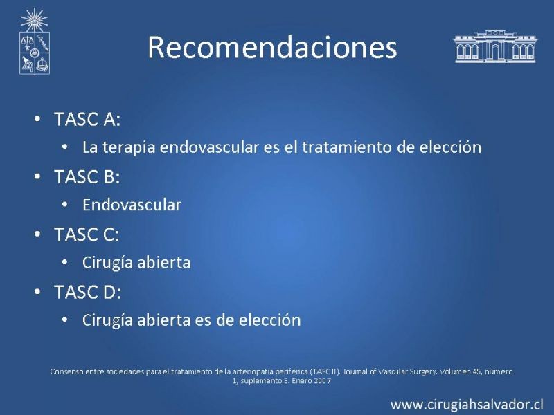 Diapositiva 8 de Manejo quirúrgico de la enfermedad arterial infrainguinal: Accesos 