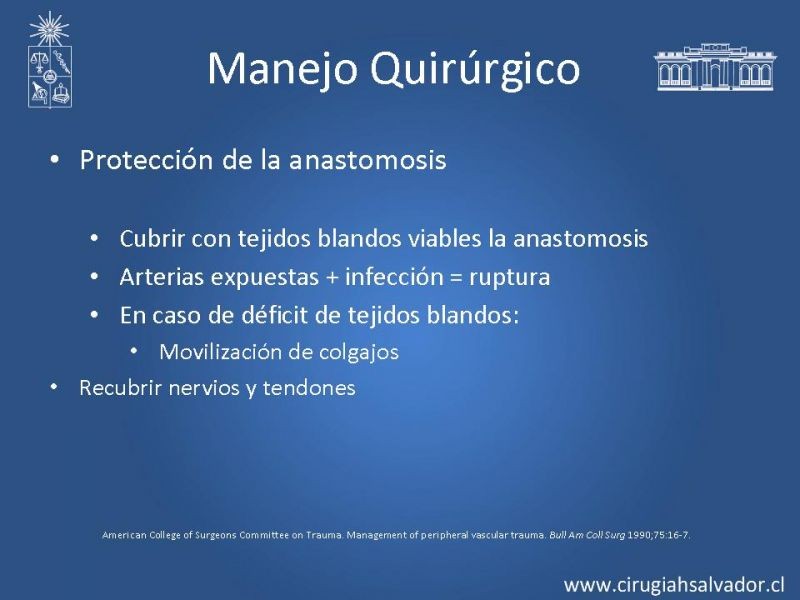Diapositiva 25 de Trauma vascular periférico