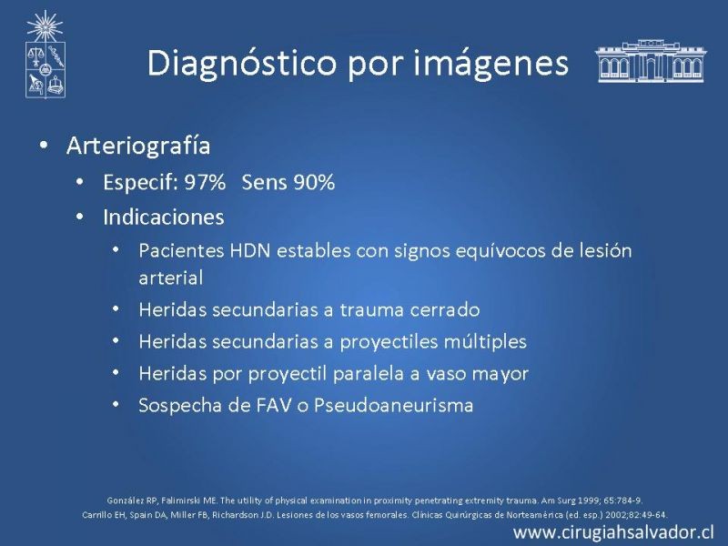 Diapositiva 13 de Trauma vascular periférico