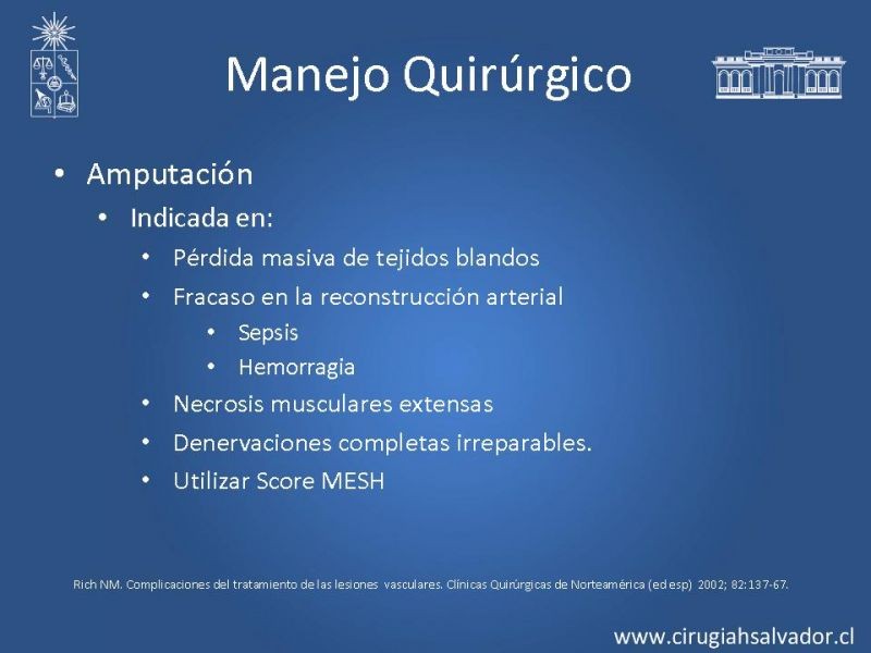 Diapositiva 26 de Trauma vascular periférico