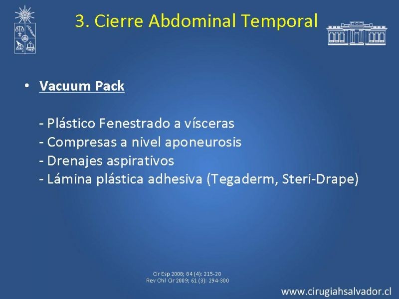 Diapositiva 10 de Damage Control Surgery (técnica quirúrgica) pt. 3