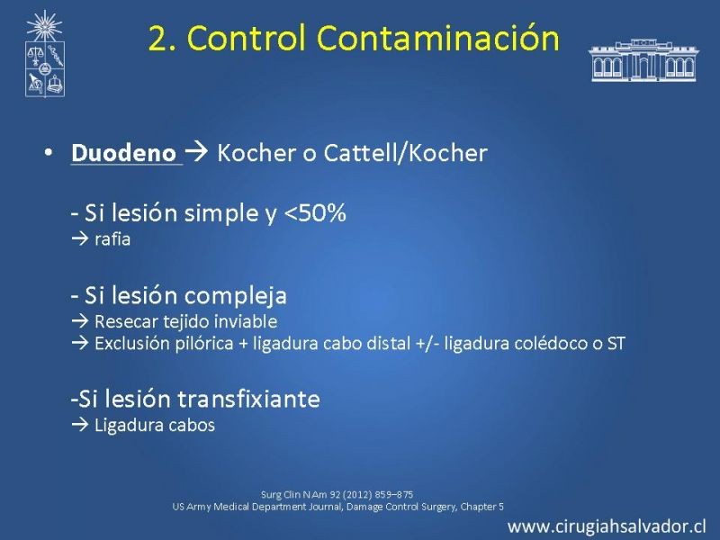 Diapositiva 32 de Damage Control Surgery (técnica quirúrgica) pt. 2
