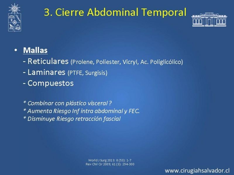 Diapositiva 7 de Damage Control Surgery (técnica quirúrgica) pt. 3