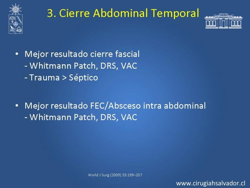 Diapositiva 21 de Damage Control Surgery (técnica quirúrgica) pt. 3