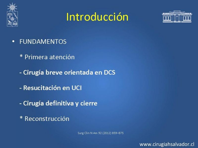 Diapositiva 2 de Damage Control Surgery (técnica quirúrgica) pt. 1
