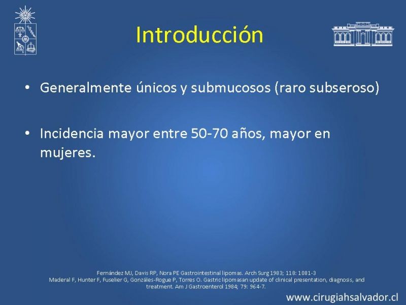 Diapositiva 2 de Lipoma Gástrico