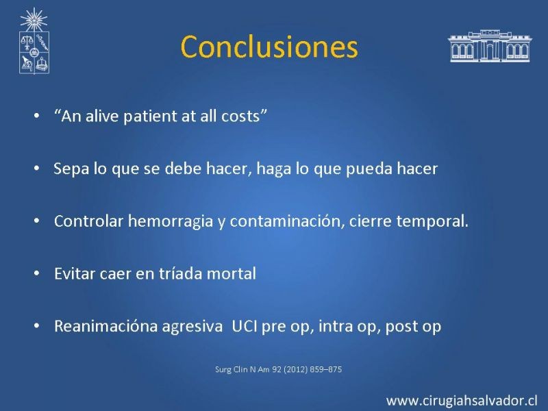Diapositiva 23 de Damage Control Surgery (técnica quirúrgica) pt. 3