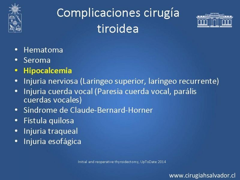 Diapositiva 11 de Hipocalcemia Post Cirugía Tiroídea 