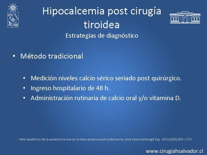 Diapositiva 21 de Hipocalcemia Post Cirugía Tiroídea 