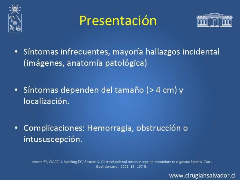 Diapositiva 5 de Lipoma Gástrico