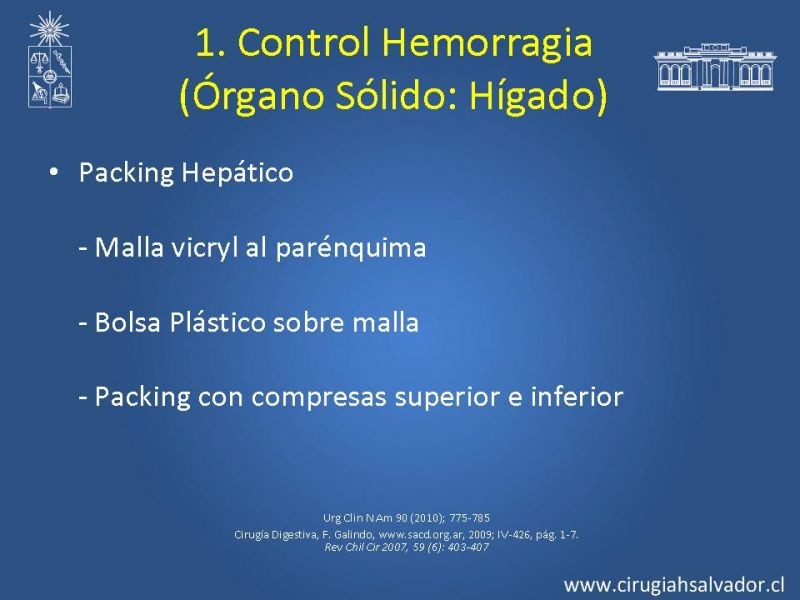 Diapositiva 26 de Damage Control Surgery (técnica quirúrgica) pt. 1
