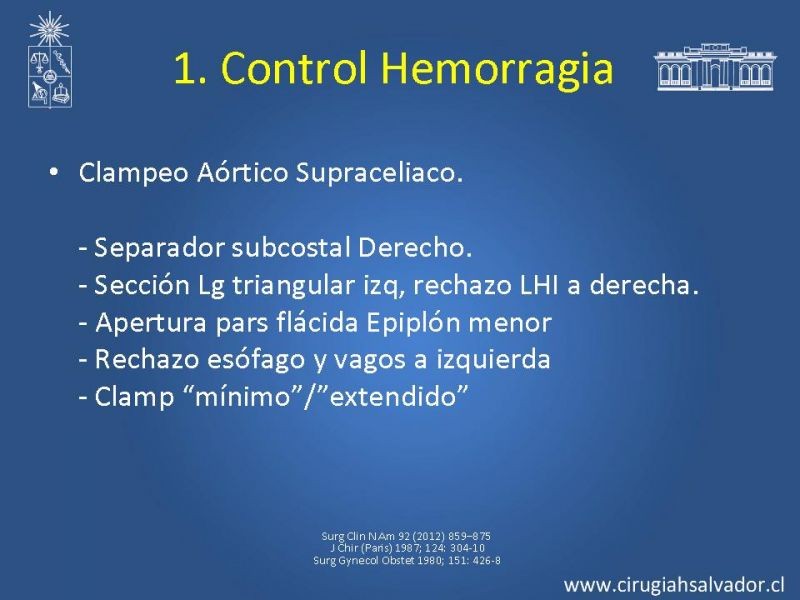 Diapositiva 8 de Damage Control Surgery (técnica quirúrgica) pt. 1
