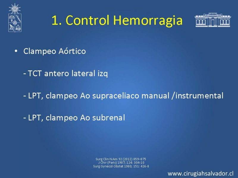 Diapositiva 7 de Damage Control Surgery (técnica quirúrgica) pt. 1