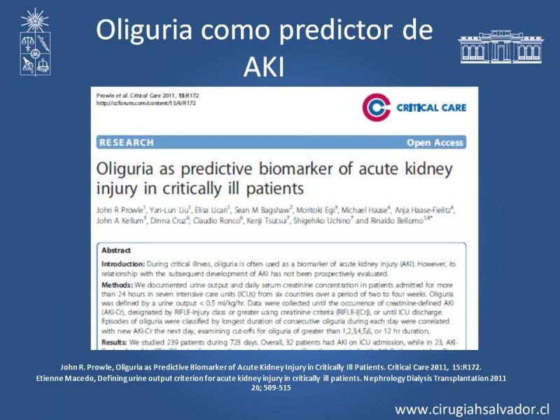 Diapositiva 11 de Manejo de la Oliguria