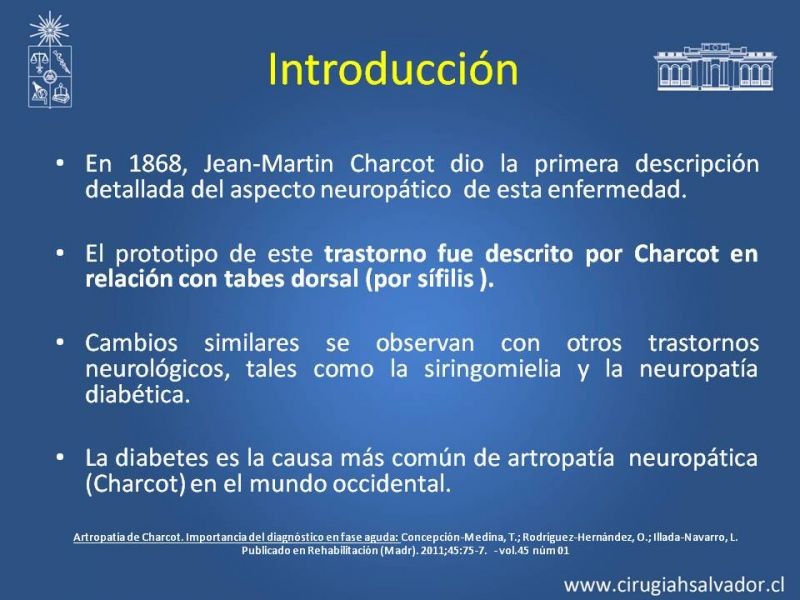 Diapositiva 1 de Diagnostico y manejo de artropatia de Charcot