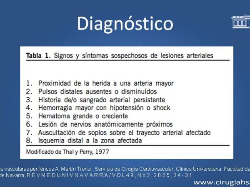 Diapositiva 13 de Trauma Vascular: Extremidades inferiores