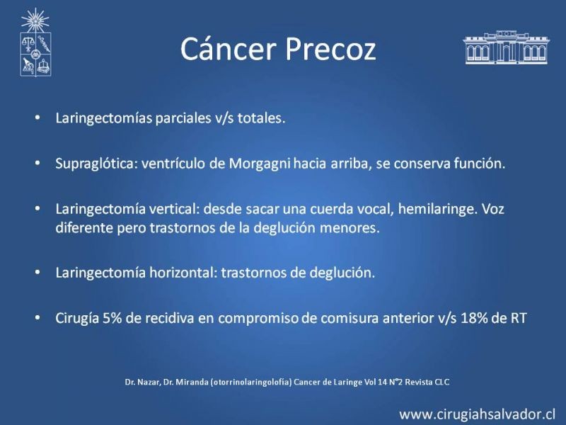Diapositiva 16 de Cáncer de Laringe