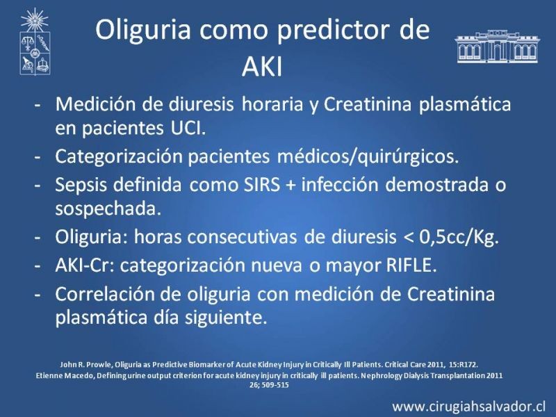 Diapositiva 12 de Manejo de la Oliguria