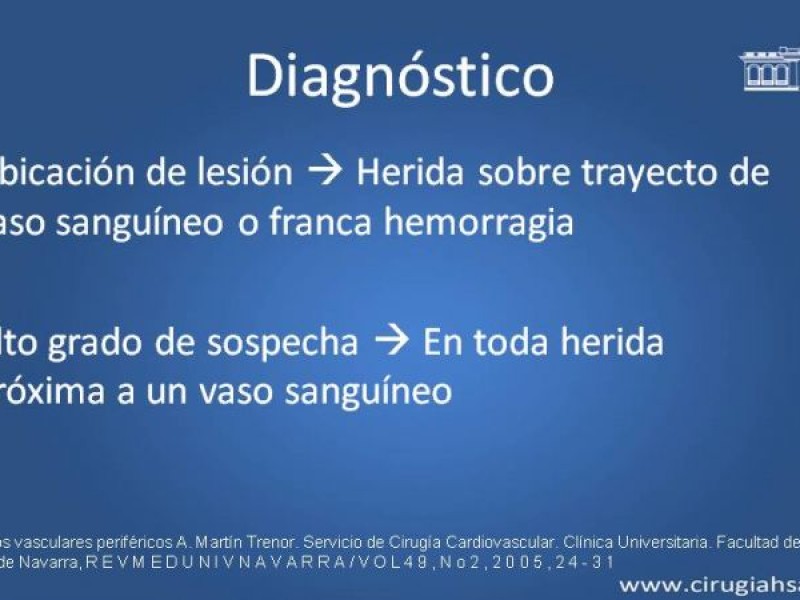 Diapositiva 11 de Trauma Vascular: Extremidades inferiores