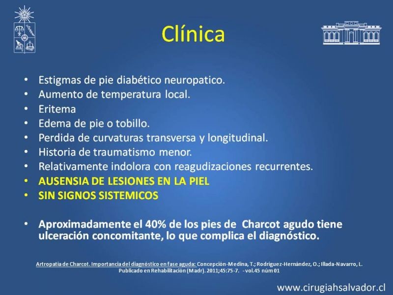 Diapositiva 8 de Diagnostico y manejo de artropatia de Charcot
