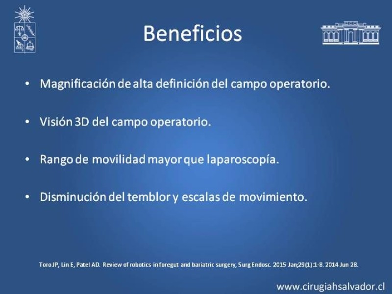 Diapositiva 6 de Robótica en Cirugía Digestiva y Bariátrica