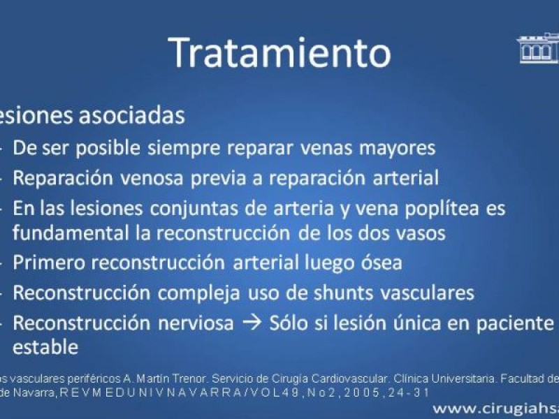 Diapositiva 34 de Trauma Vascular: Extremidades inferiores
