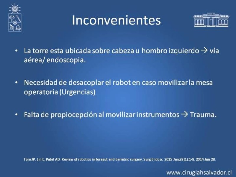 Diapositiva 7 de Robótica en Cirugía Digestiva y Bariátrica