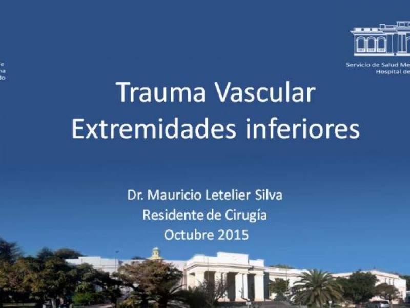 Diapositiva 43 de Trauma Vascular: Extremidades inferiores