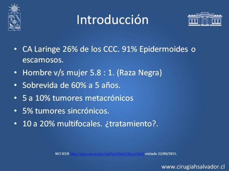 Diapositiva 1 de Cáncer de Laringe