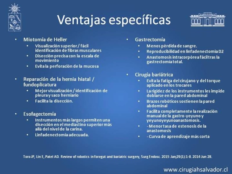 Diapositiva 8 de Robótica en Cirugía Digestiva y Bariátrica