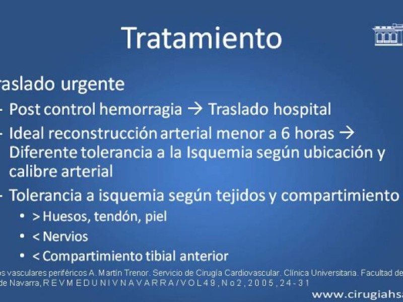 Diapositiva 22 de Trauma Vascular: Extremidades inferiores