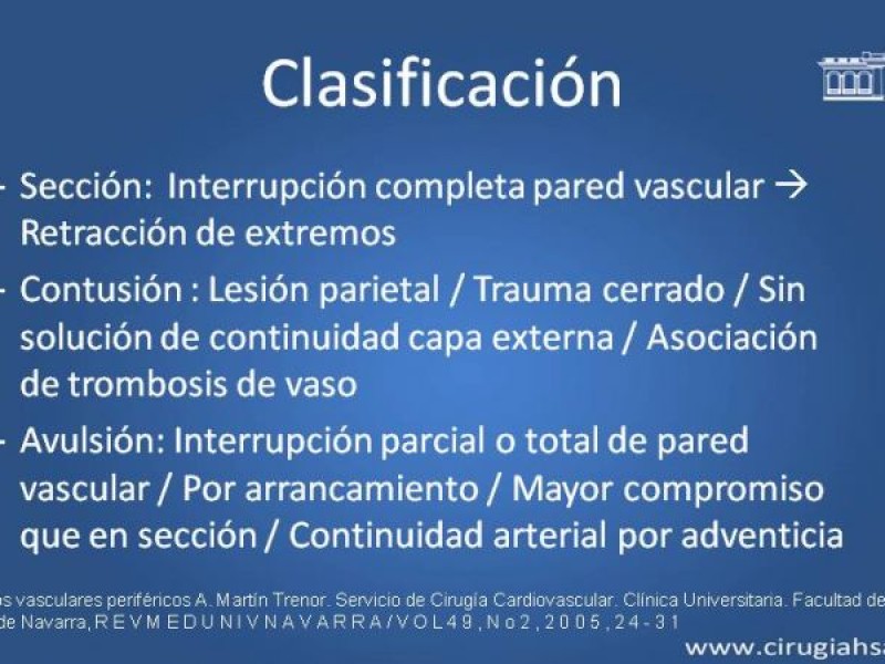 Diapositiva 6 de Trauma Vascular: Extremidades inferiores