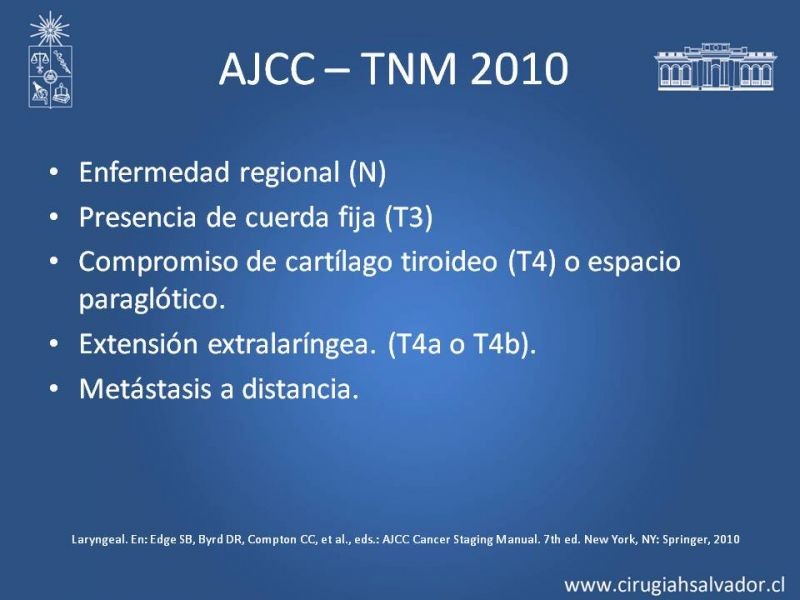 Diapositiva 8 de Cáncer de Laringe