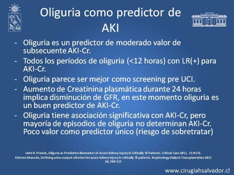 Diapositiva 18 de Manejo de la Oliguria