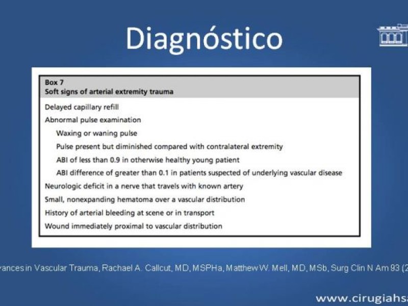 Diapositiva 15 de Trauma Vascular: Extremidades inferiores