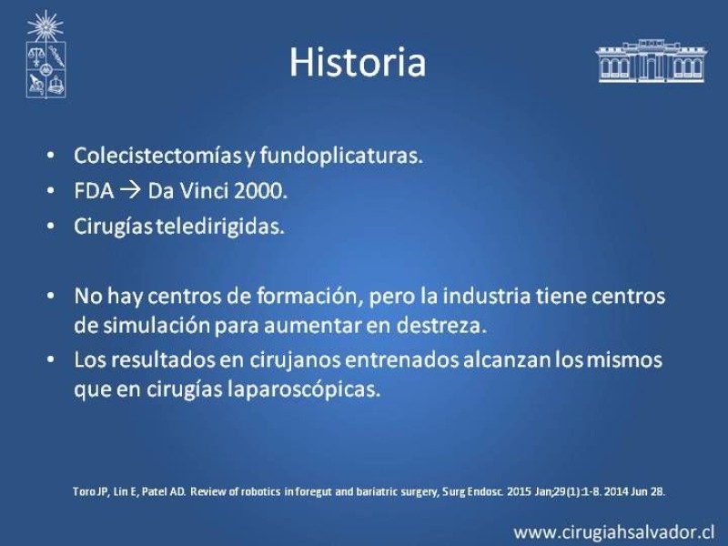 Diapositiva 2 de Robótica en Cirugía Digestiva y Bariátrica