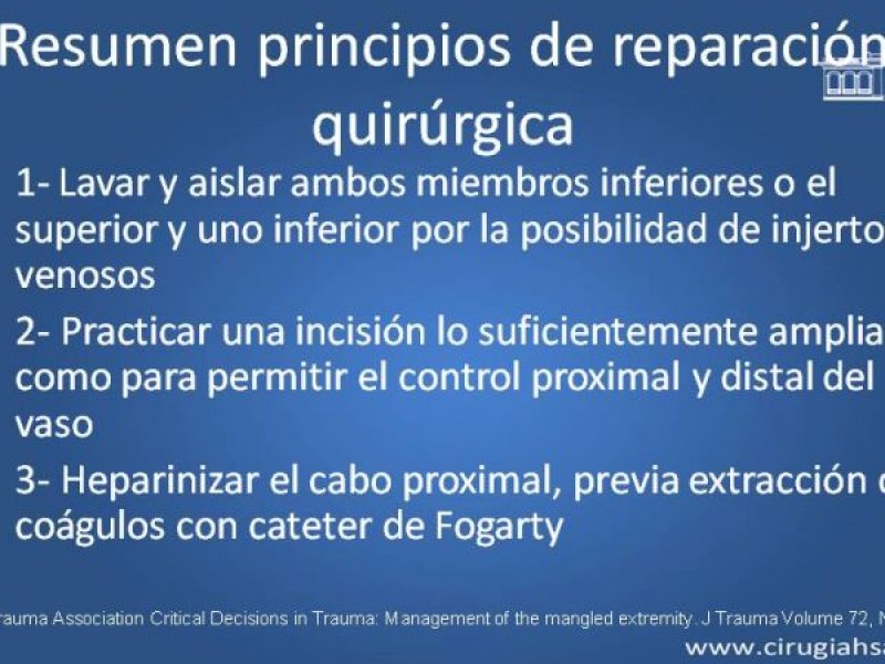 Diapositiva 40 de Trauma Vascular: Extremidades inferiores