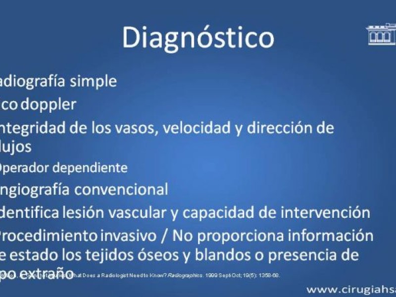 Diapositiva 16 de Trauma Vascular: Extremidades inferiores