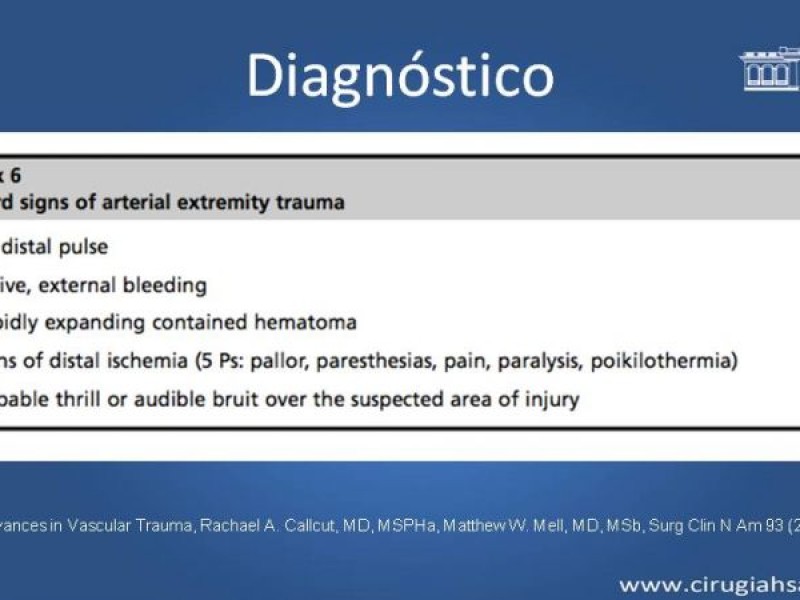 Diapositiva 14 de Trauma Vascular: Extremidades inferiores