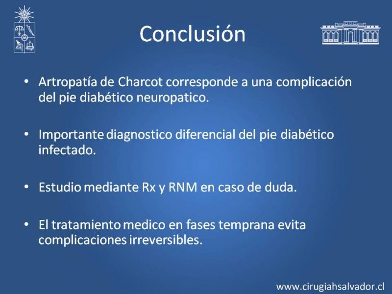 Diapositiva 26 de Diagnostico y manejo de artropatia de Charcot