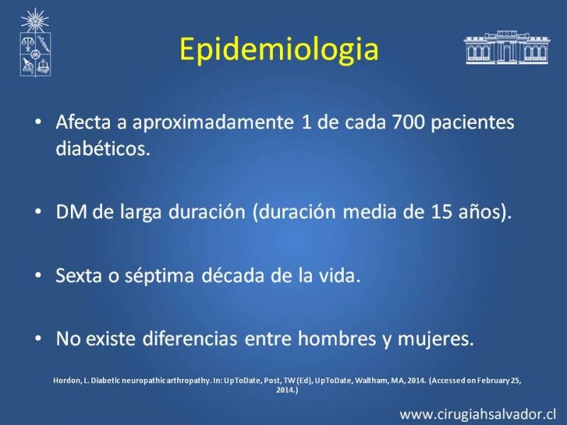 Diapositiva 3 de Diagnostico y manejo de artropatia de Charcot