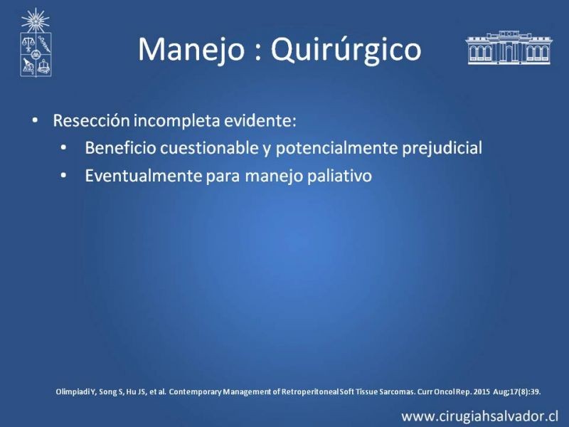 Diapositiva 46 de Tumor Retroperitoneal: Estudio y manejo